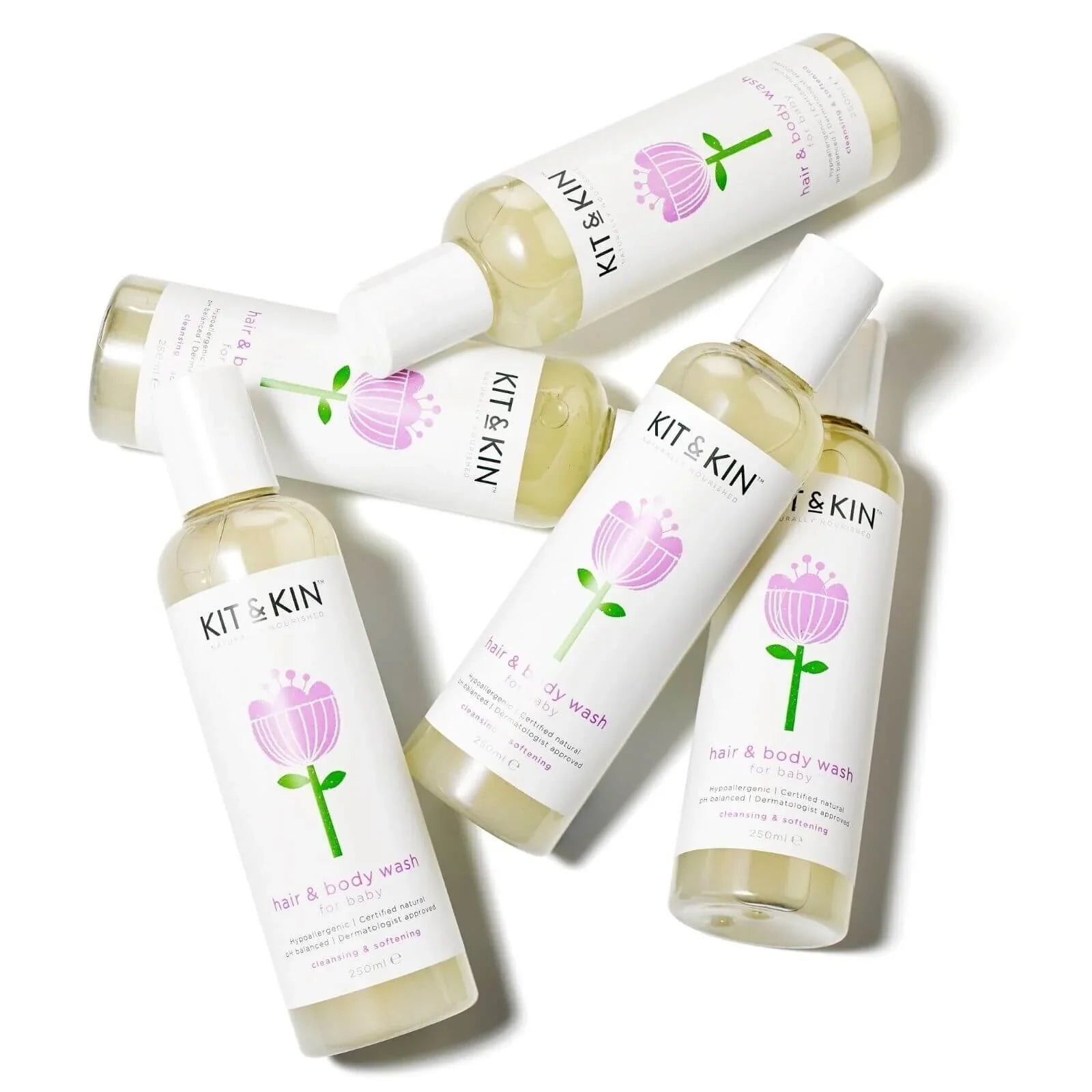 Kit & Kin Shampoo & Body Wash 250ml | Luxury Home Accessories | Heulog Glow