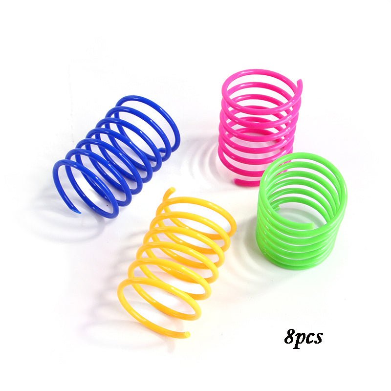 Kitten Cat Toys Wide Durable Heavy Gauge Cat Spring Toy Colorful Springs Cat Pet Toy Coil Spiral Springs | Luxury Home Accessories | Heulog Glow
