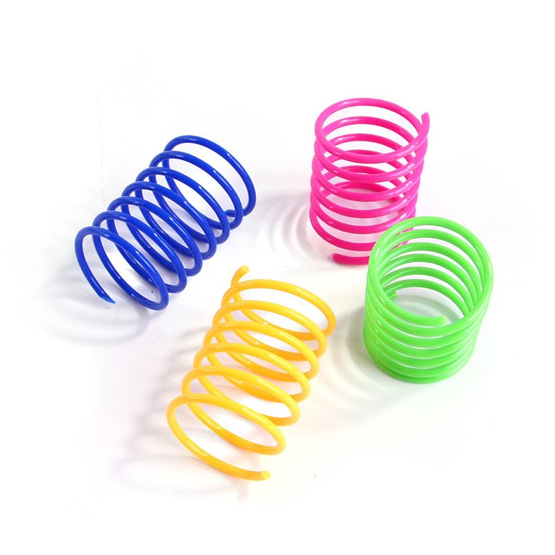 Kitten Cat Toys Wide Durable Heavy Gauge Cat Spring Toy Colorful Springs Cat Pet Toy Coil Spiral Springs | Luxury Home Accessories | Heulog Glow
