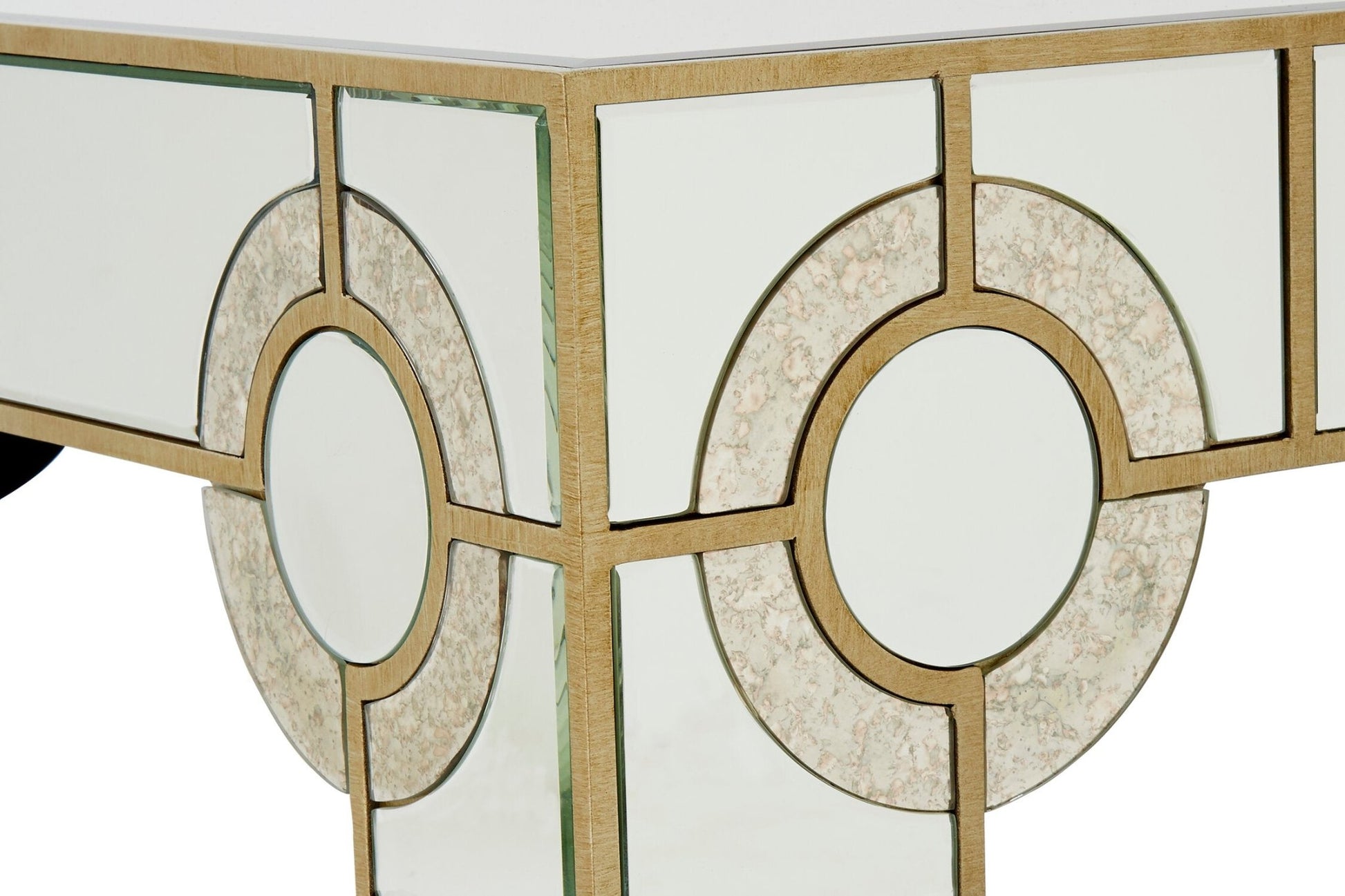 Knightsbridge Champagne Gold and Mirrored Coffee Table | Luxury Home Accessories | Heulog Glow