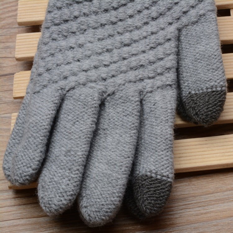 Knit Gloves Ladies Jacquard Touch Screen Warm Fashion Winter Gloves | Luxury Home Accessories | Heulog Glow