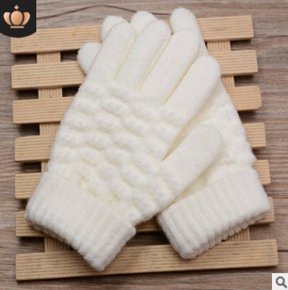 Knit Gloves Ladies Jacquard Touch Screen Warm Fashion Winter Gloves | Luxury Home Accessories | Heulog Glow