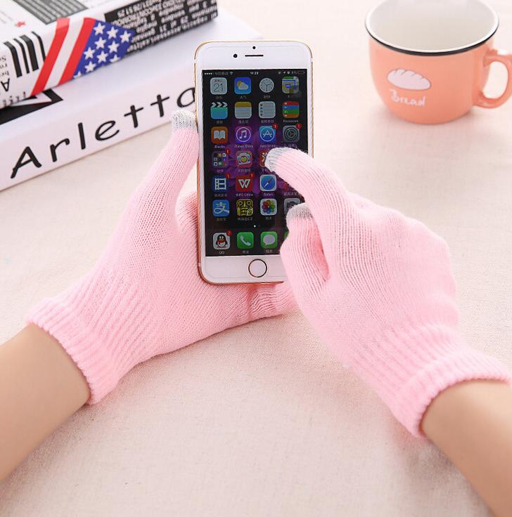 Knit Gloves Ladies Jacquard Touch Screen Warm Fashion Winter Gloves | Luxury Home Accessories | Heulog Glow