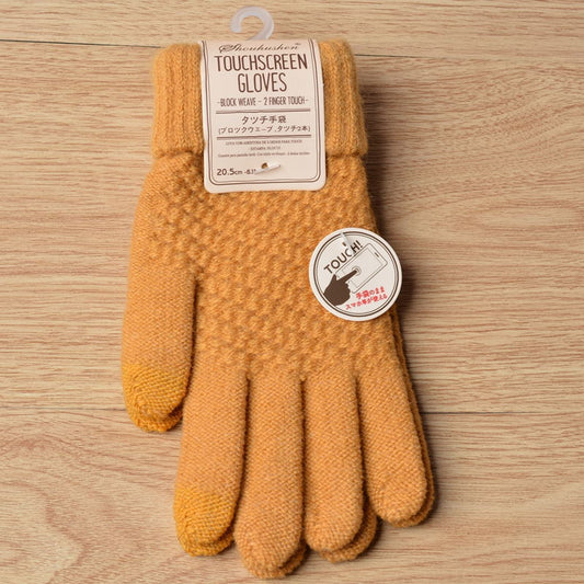 Knit Gloves Ladies Jacquard Touch Screen Warm Fashion Winter Gloves | Luxury Home Accessories | Heulog Glow
