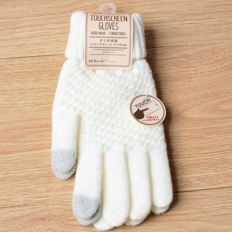 Knit Gloves Ladies Jacquard Touch Screen Warm Fashion Winter Gloves | Luxury Home Accessories | Heulog Glow