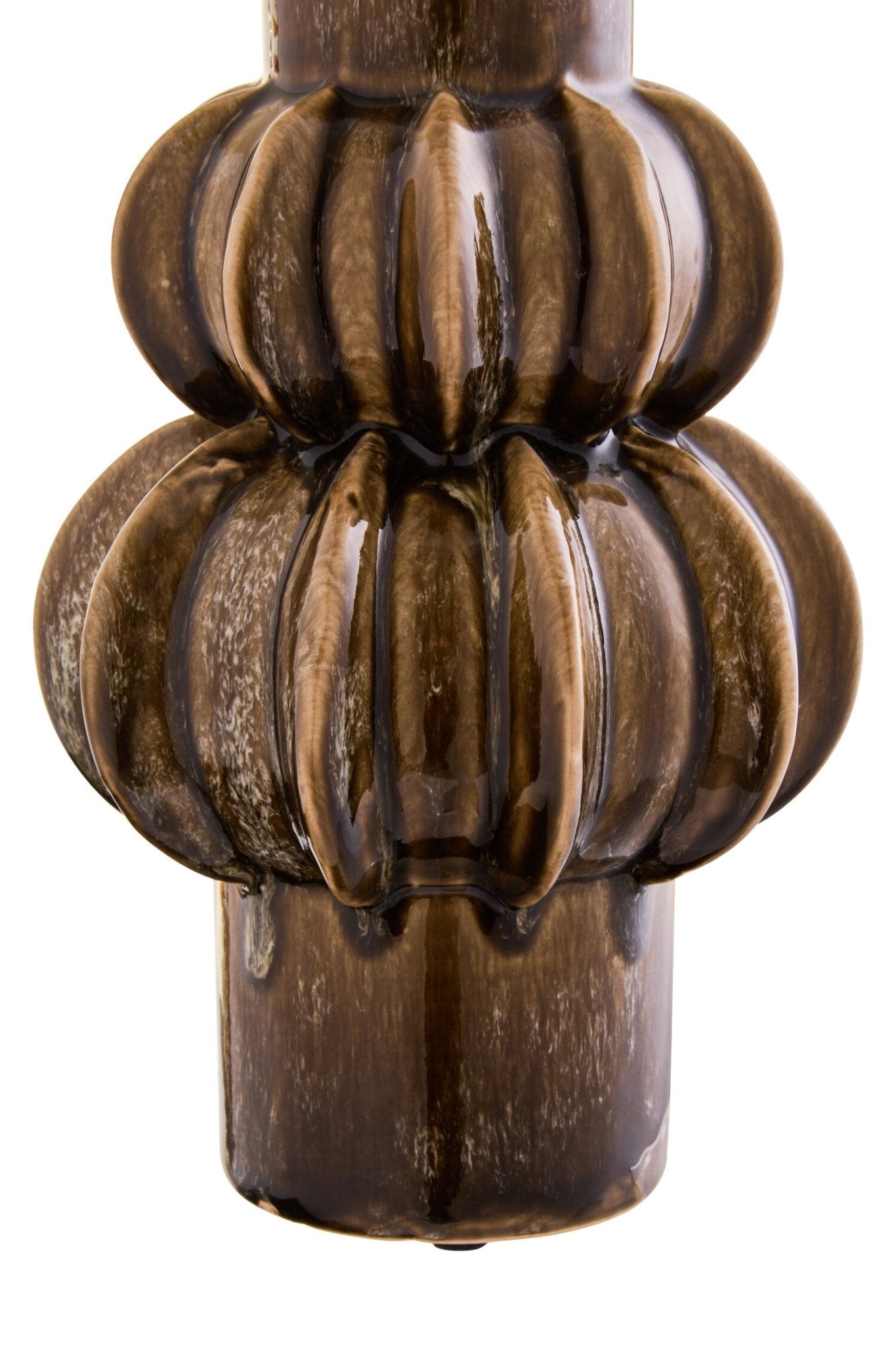 Kondo Brown Bubble Vase | Luxury Home Accessories | Heulog Glow