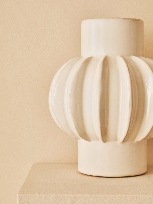 Kondo Cream Bubble Vase | Luxury Home Accessories | Heulog Glow