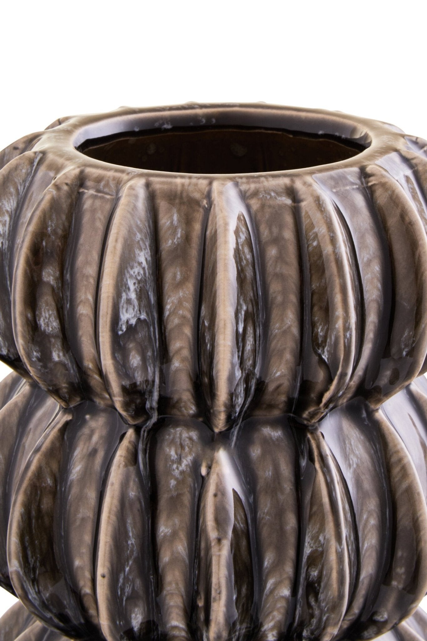 Kondo Grey Bubble Vase | Luxury Home Accessories | Heulog Glow