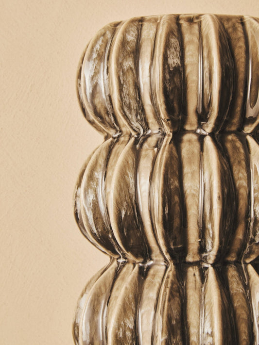 Kondo Grey Bubble Vase | Luxury Home Accessories | Heulog Glow
