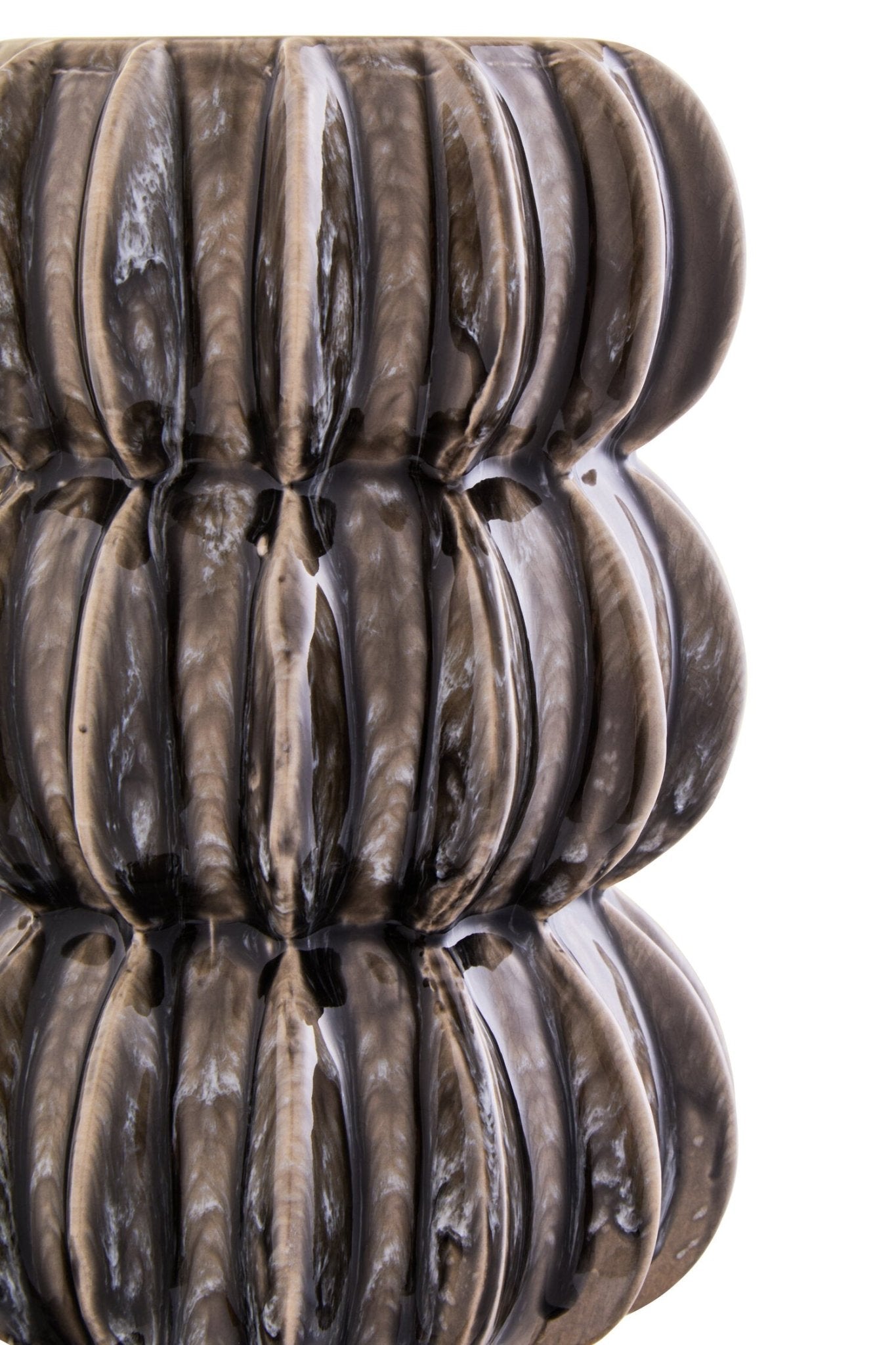 Kondo Grey Bubble Vase | Luxury Home Accessories | Heulog Glow