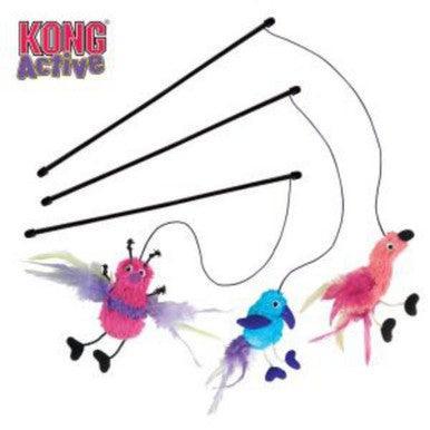 KONG Cat Feather Teaser | Luxury Home Accessories | Heulog Glow