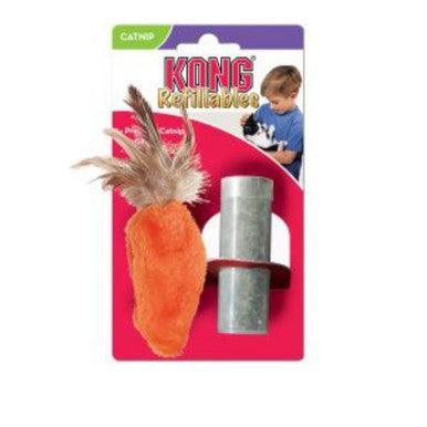 KONG Cat Refillable Catnip Feather Top Carrot | Luxury Home Accessories | Heulog Glow
