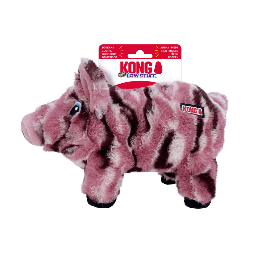 KONG Low Stuff Stripes Pig | Luxury Home Accessories | Heulog Glow