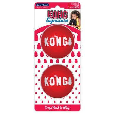 KONG Signature Balls 2-pk Medium | Luxury Home Accessories | Heulog Glow