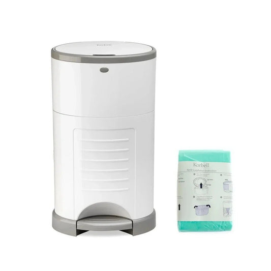 Korbell Nappy Bin - White | Luxury Home Accessories | Heulog Glow