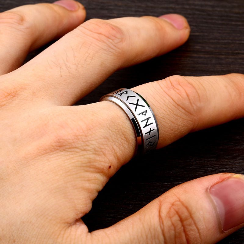Korean Fashion Titanium Steel Rotatable Ring | Luxury Home Accessories | Heulog Glow