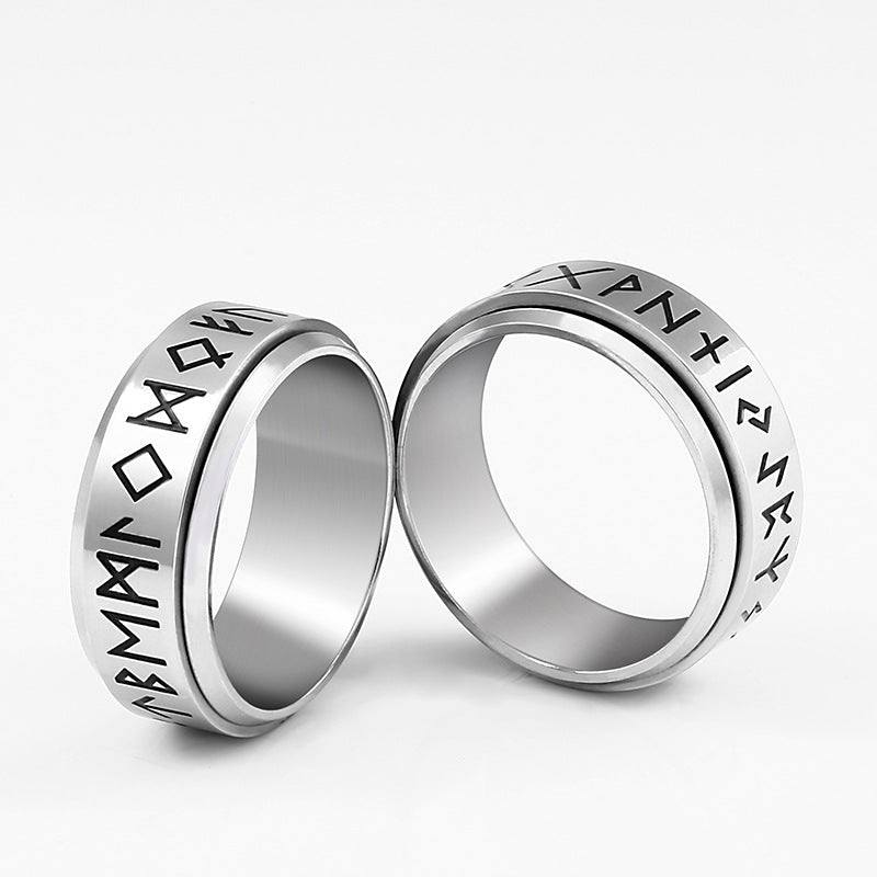 Korean Fashion Titanium Steel Rotatable Ring | Luxury Home Accessories | Heulog Glow