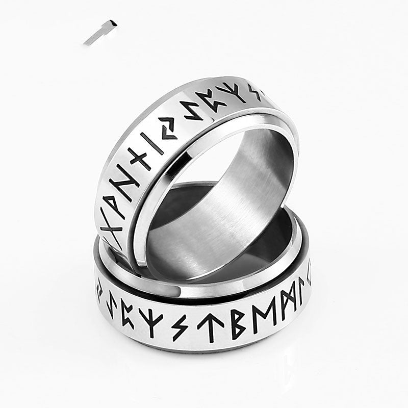 Korean Fashion Titanium Steel Rotatable Ring | Luxury Home Accessories | Heulog Glow