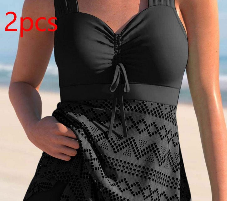 Korean Version Of Solid Color Lace One-piece Swimsuit | Luxury Home Accessories | Heulog Glow