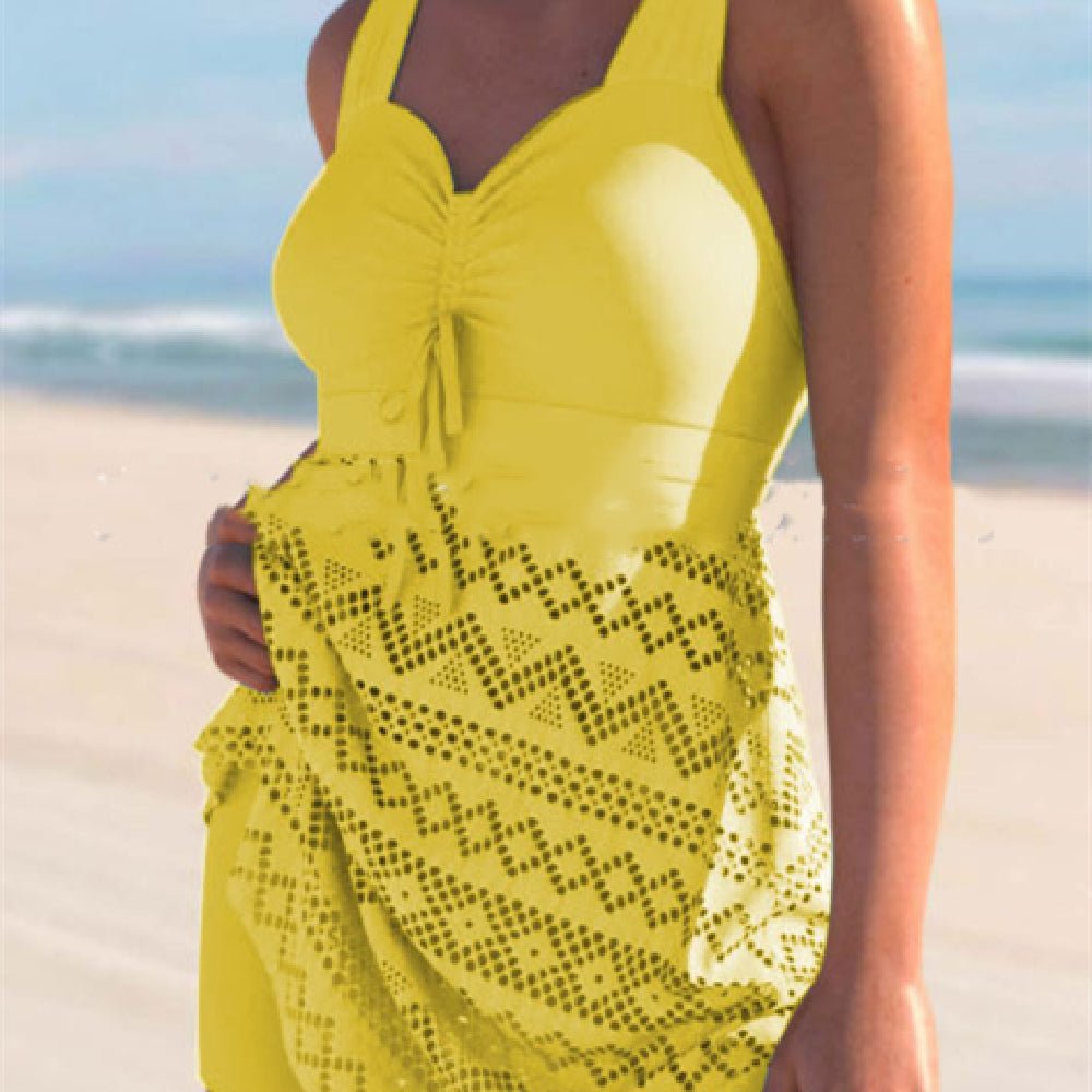 Korean Version Of Solid Color Lace One-piece Swimsuit | Luxury Home Accessories | Heulog Glow