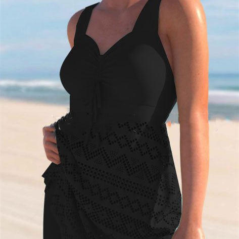 Korean Version Of Solid Color Lace One-piece Swimsuit | Luxury Home Accessories | Heulog Glow