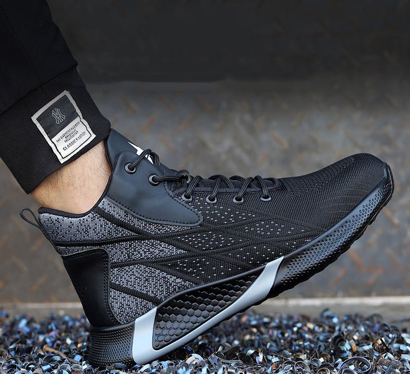 Labor Insurance Shoes Men's Steel Toe Caps Anti-Smashing And Anti-Piercing High-Top | Luxury Home Accessories | Heulog Glow