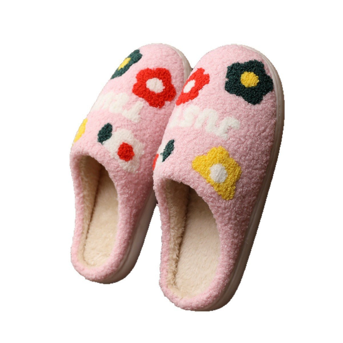 Lady's Flower Slippers Indoor Soft Bottom Cotton Slippers | Luxury Home Accessories | Heulog Glow