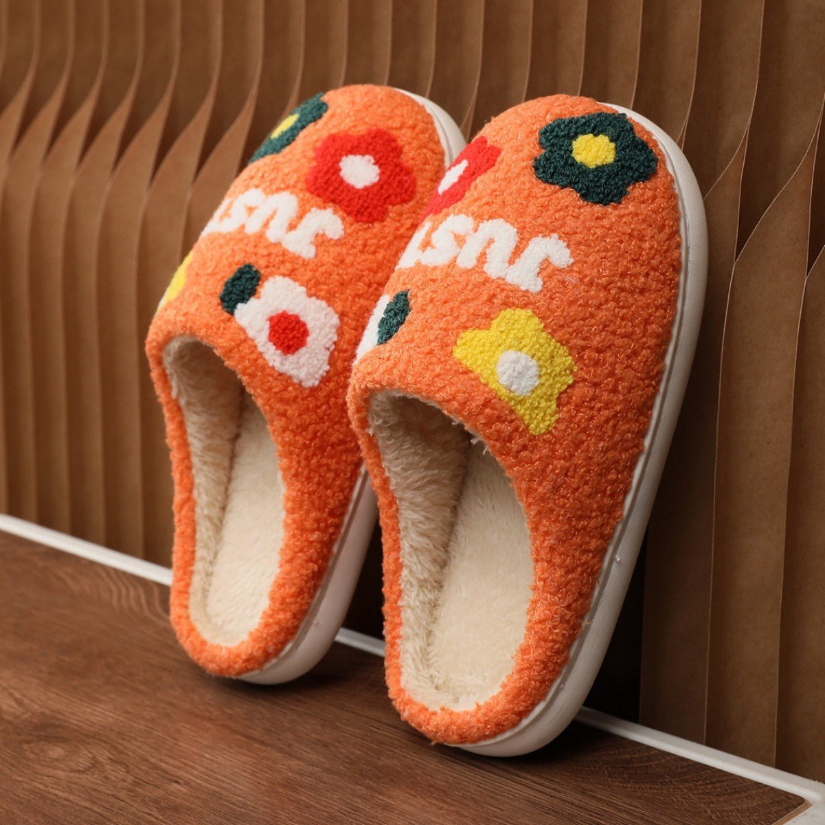 Lady's Flower Slippers Indoor Soft Bottom Cotton Slippers | Luxury Home Accessories | Heulog Glow