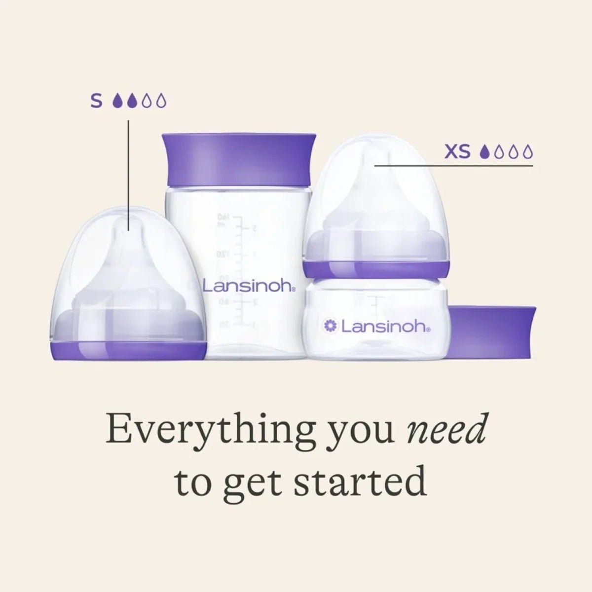 Lansinoh Feeding Starter Set Extra Slow & Slow | Luxury Home Accessories | Heulog Glow