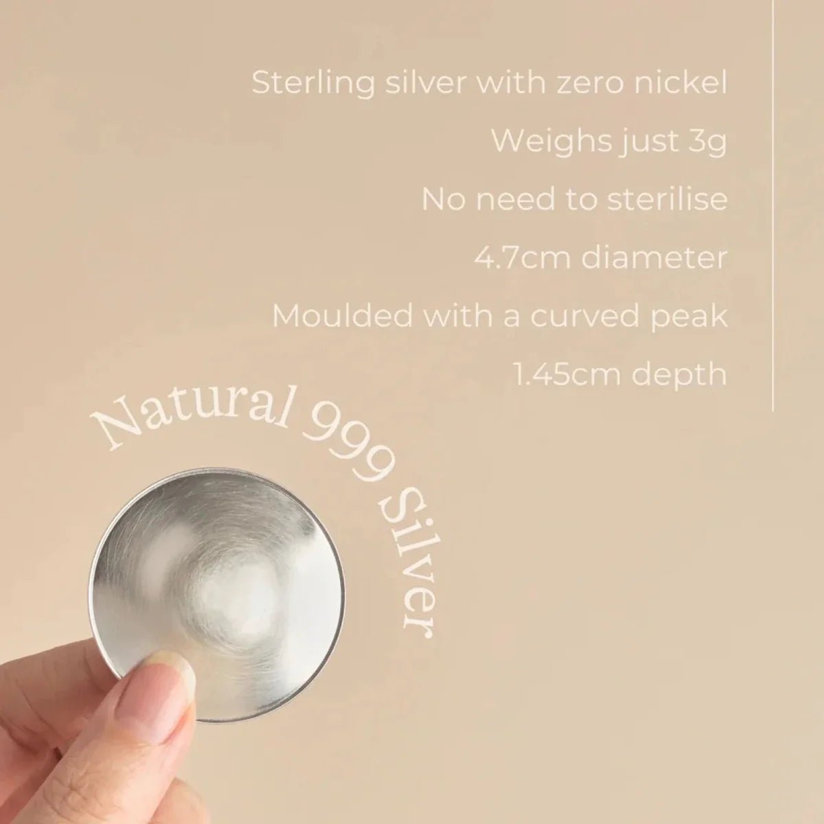 Lansinoh Silver Nursing Cups Pack of 2 | Luxury Home Accessories | Heulog Glow