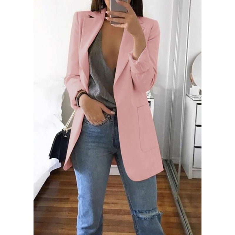 Lapel Slim Cardigan Temperament Blazer | Luxury Home Accessories | Heulog Glow