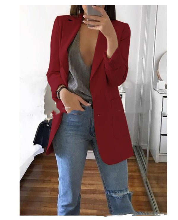 Lapel Slim Cardigan Temperament Blazer | Luxury Home Accessories | Heulog Glow