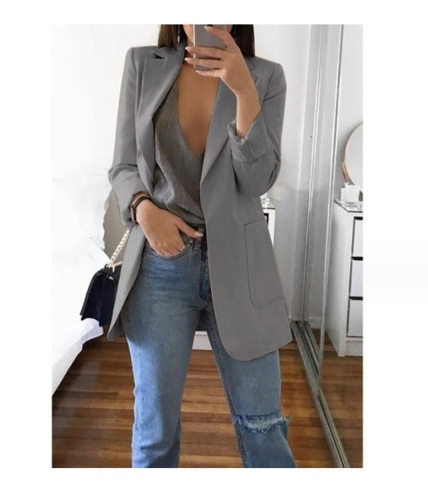 Lapel Slim Cardigan Temperament Blazer | Luxury Home Accessories | Heulog Glow