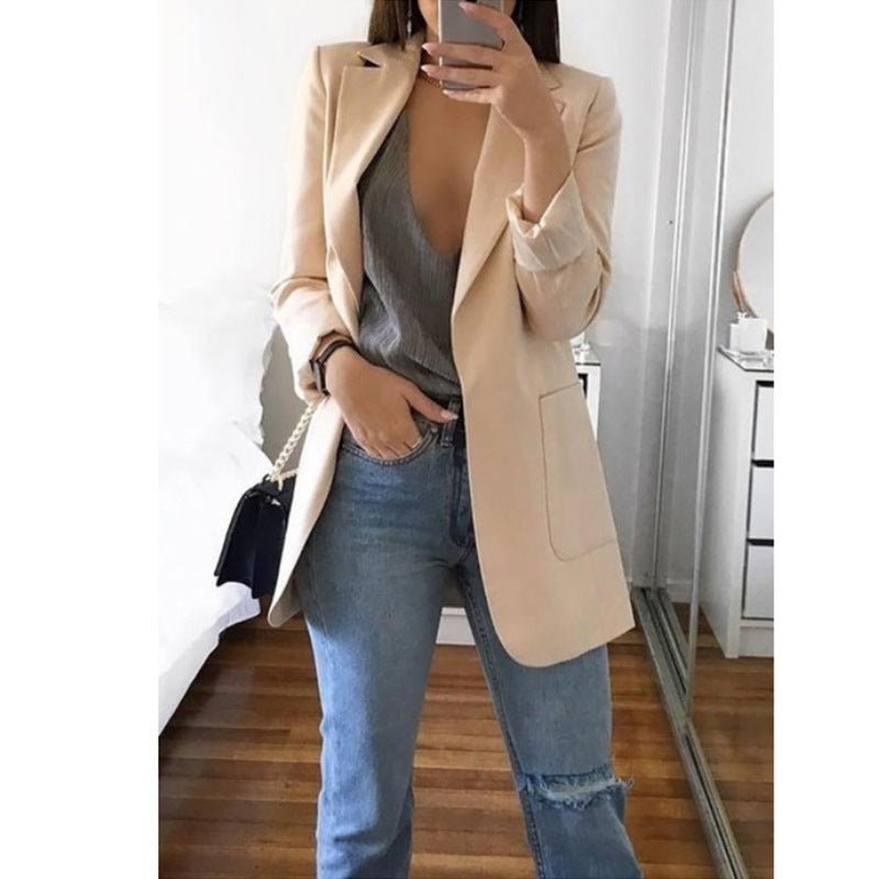 Lapel Slim Cardigan Temperament Blazer | Luxury Home Accessories | Heulog Glow