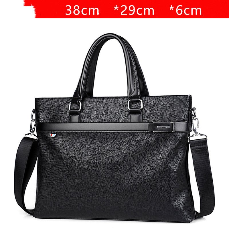 Large Capacity Business Handbag Men's Soft Leather Briefcase | Luxury Home Accessories | Heulog Glow