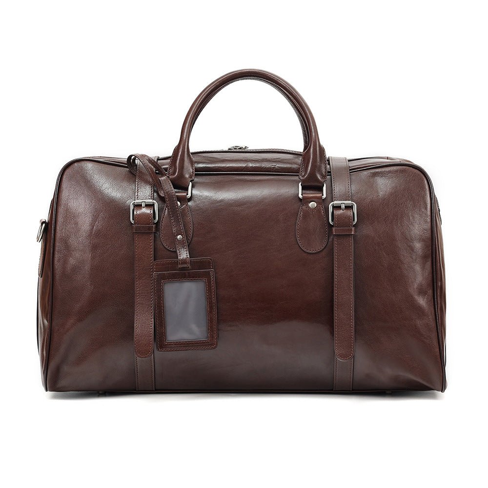 Large Capacity Retro Hand-held Business Leather Short Trip Travel Bag | Luxury Home Accessories | Heulog Glow
