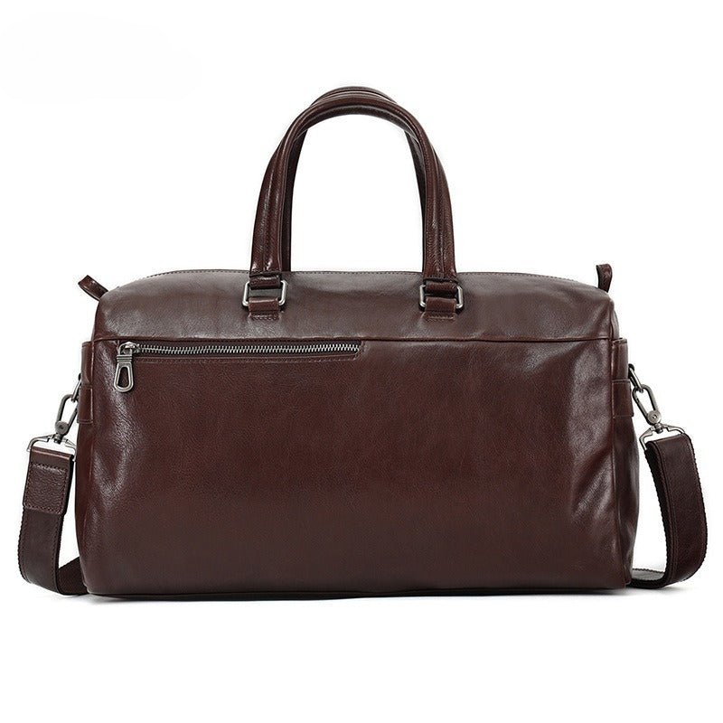 Large Capacity Retro Hand-held Business Leather Short Trip Travel Bag | Luxury Home Accessories | Heulog Glow