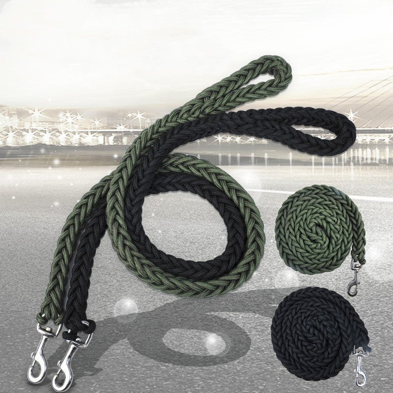 Large Dog Chain Nylon Eight-strand Braided Dog Leash | Luxury Home Accessories | Heulog Glow