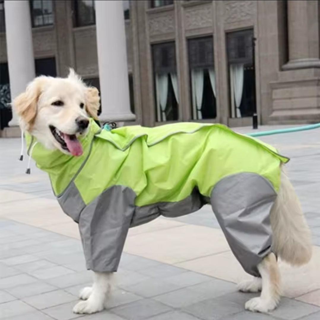 Large Dog Rain Coat - All-In-One | Luxury Home Accessories | Heulog Glow