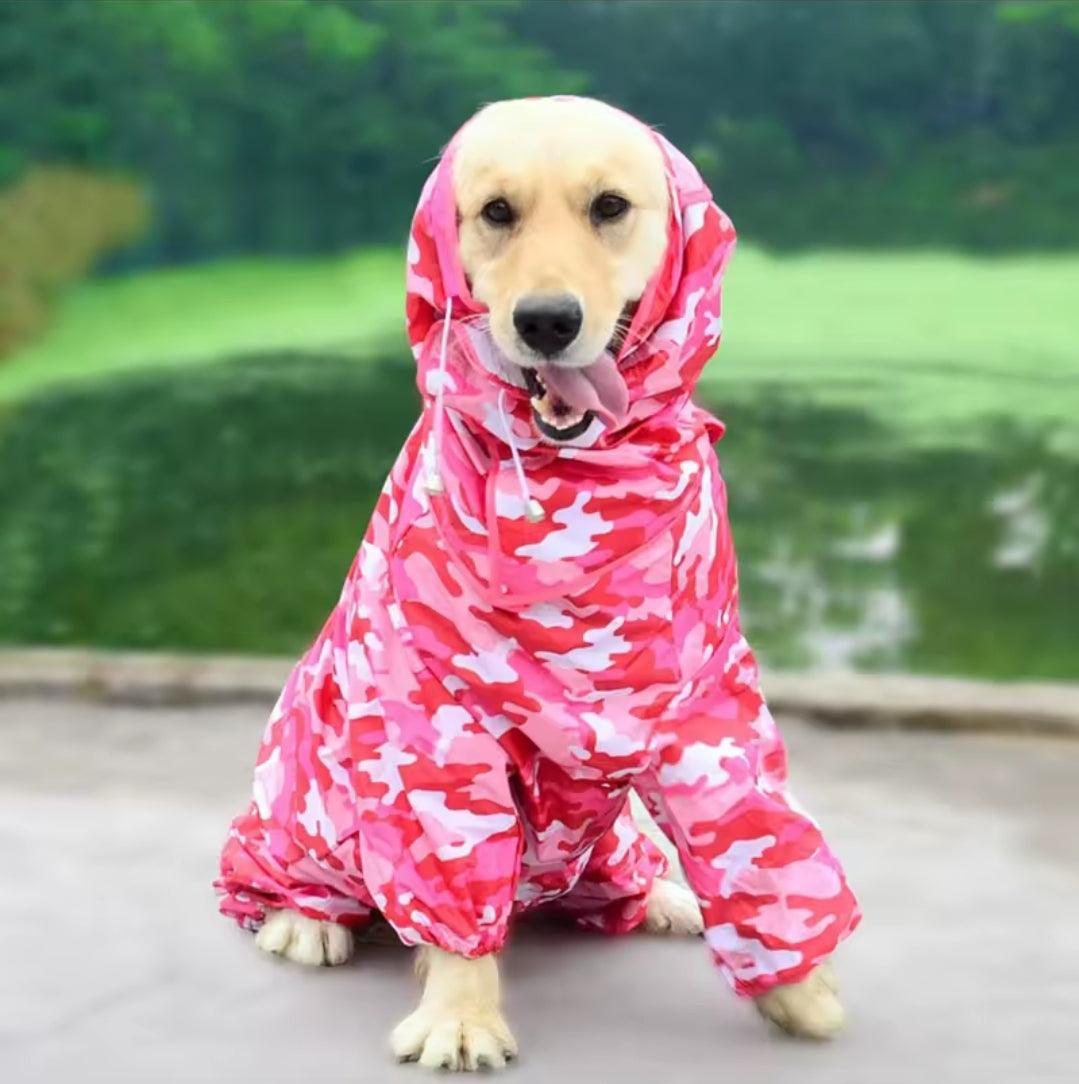 Large Dog Rain Coat - All-In-One | Luxury Home Accessories | Heulog Glow