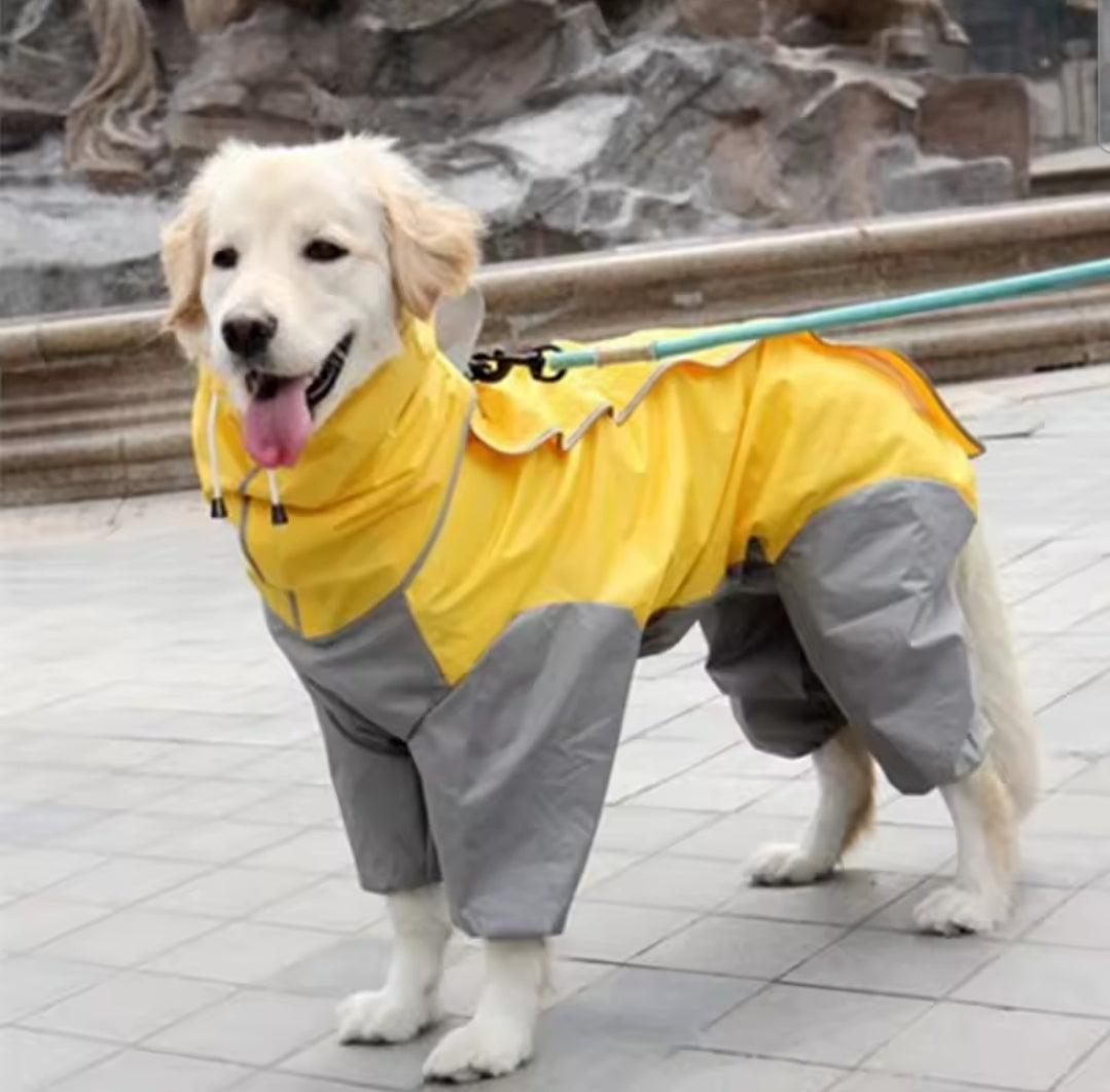 Large Dog Rain Coat - All-In-One | Luxury Home Accessories | Heulog Glow