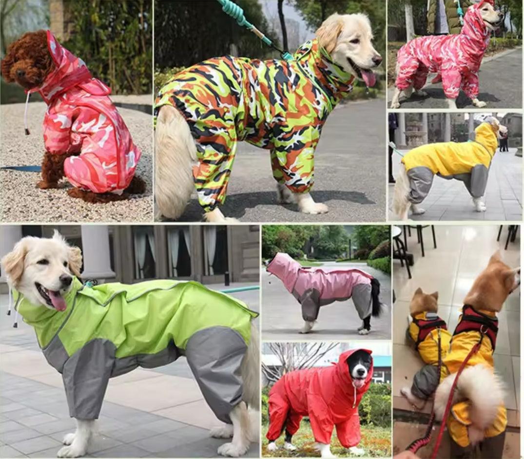 Large Dog Rain Coat - All-In-One | Luxury Home Accessories | Heulog Glow