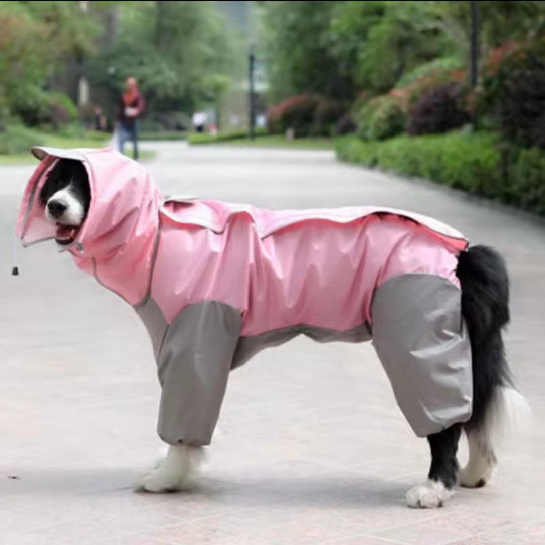 Large Dog Rain Coat - All-In-One | Luxury Home Accessories | Heulog Glow
