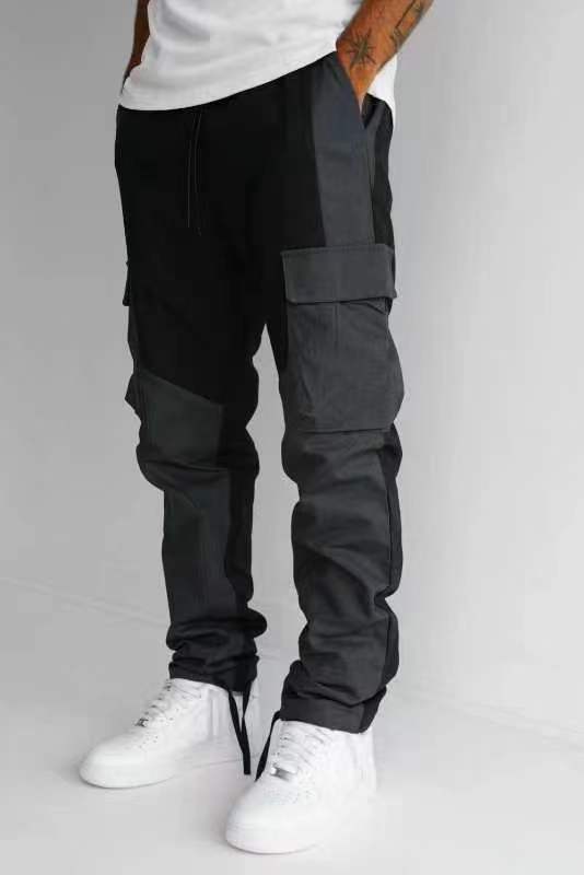 Large Pocket Stitching Trousers Men's Loose Feet | Luxury Home Accessories | Heulog Glow