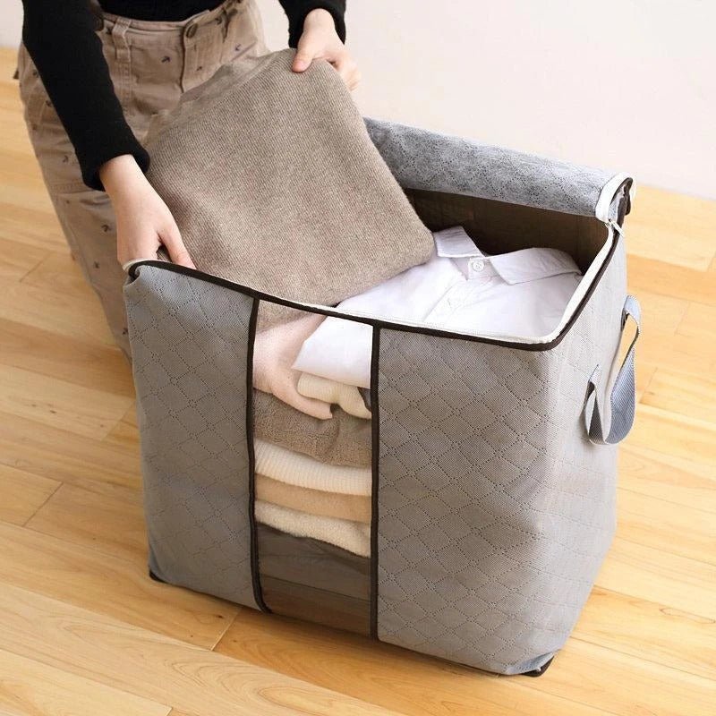 Large Quilt Bag Storage Bag Clothing Storage Box Moving Artifact Non-woven Finishing Dustproof Storage Bag | Luxury Home Accessories | Heulog Glow