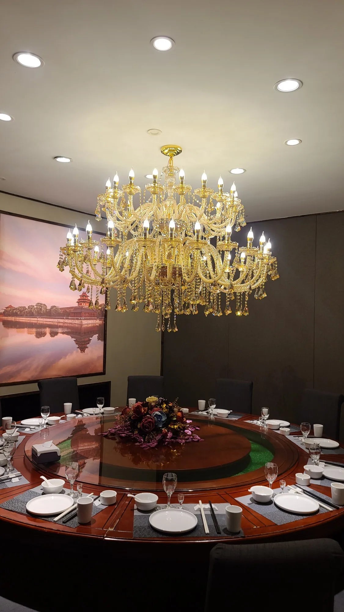 Large Villa 24/32/36/48 Lamps Crystal Chandelier Stair Long Lighting Fixture | Luxury Home Accessories | Heulog Glow