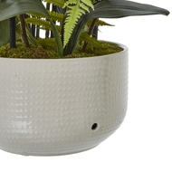 Large White Orchid In Ceramic Pot | Luxury Home Accessories | Heulog Glow