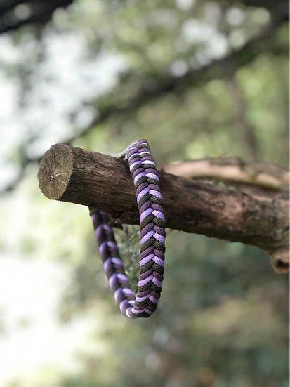 Lavender Sage Braided Collar - Handmade Paracord Dog Collar. | Luxury Home Accessories | Heulog Glow