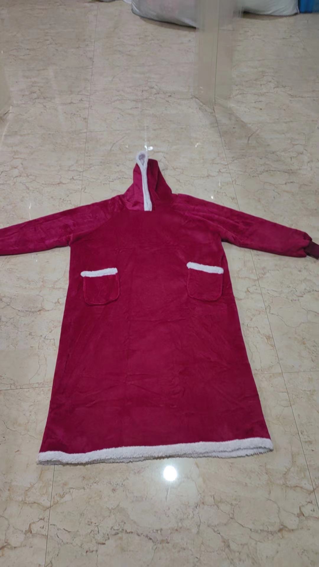 Lazy Blanket Hooded Flannel TV Blanket Lazy Clothes Pajamas Sweater | Luxury Home Accessories | Heulog Glow