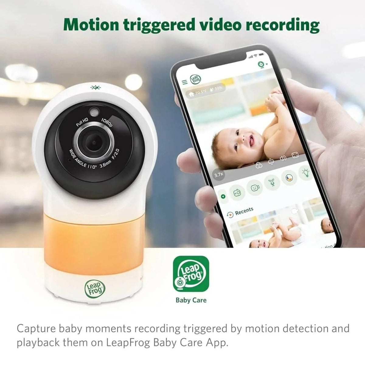 LeapFrog LF1911HD WiFi Standalone Video Baby Monitor | Luxury Home Accessories | Heulog Glow